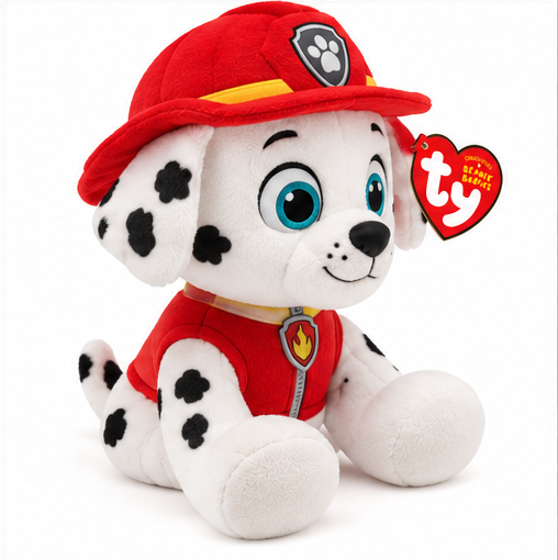 Beanie Babies Psi Patrol Marshall – maskotka pluszowa 15 cm dla dziecka