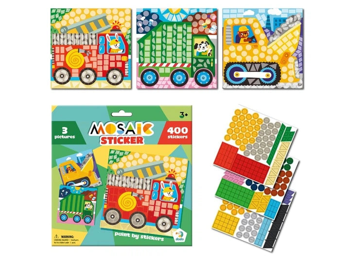Mozaika z naklejek „Transport”