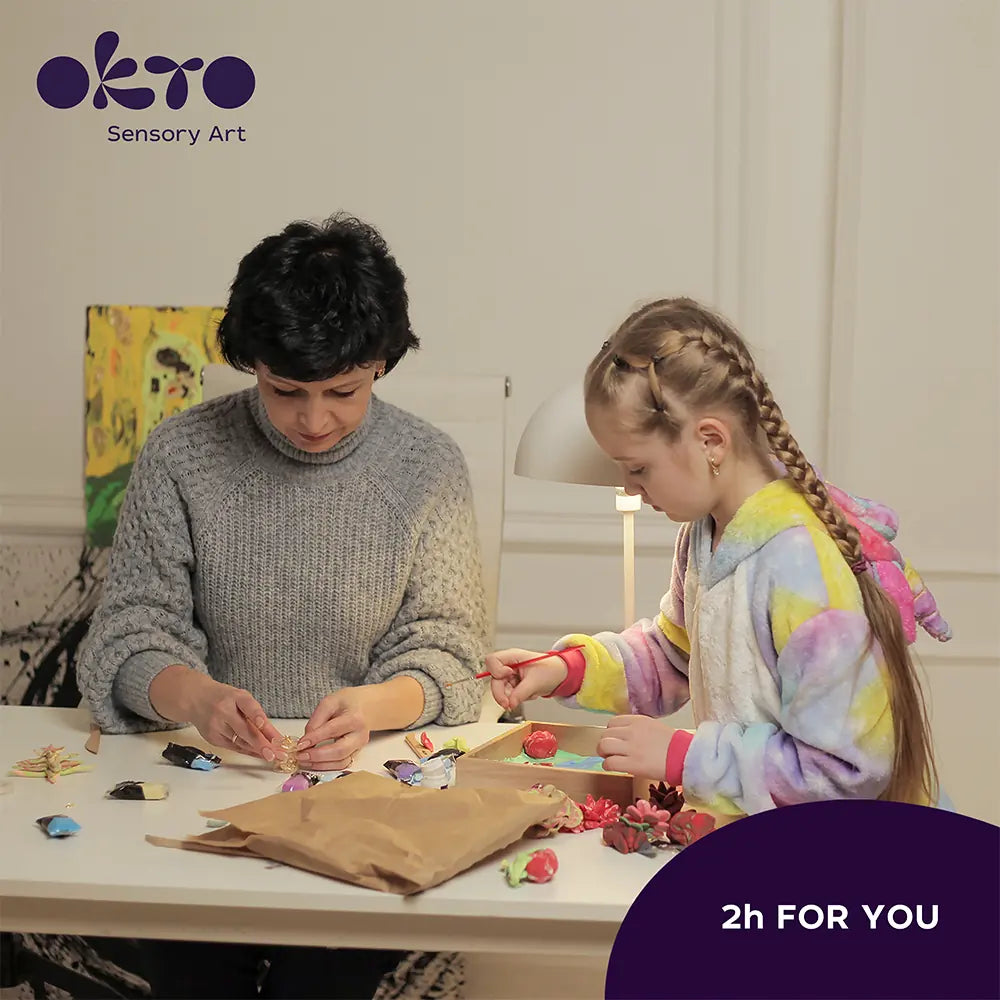 Zestaw kreatywny 3D Modelowanie Masą plastyczną Ciastolina KWIATY NIEBIESKIE SUKULENTY