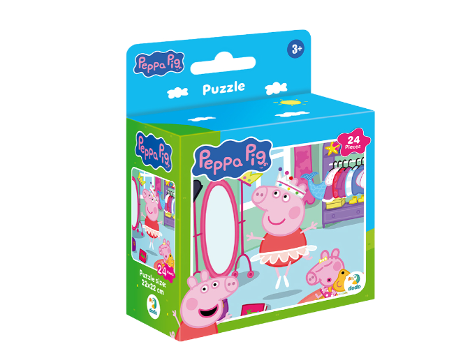 Puzzle Świnka Peppa Magiczne Przebieranki 24 el. – układanka 3+ dla dziecka
