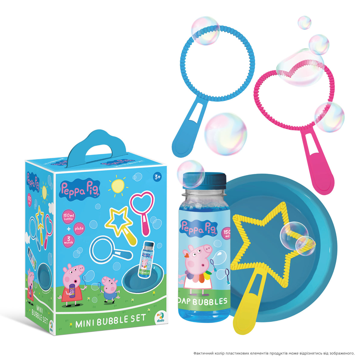 Mini zestaw baniek mydlanych Świnka Peppa 150 ml art.200608