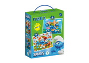 Puzzle 2 w 1 Smerfy „Wesołe chwile”