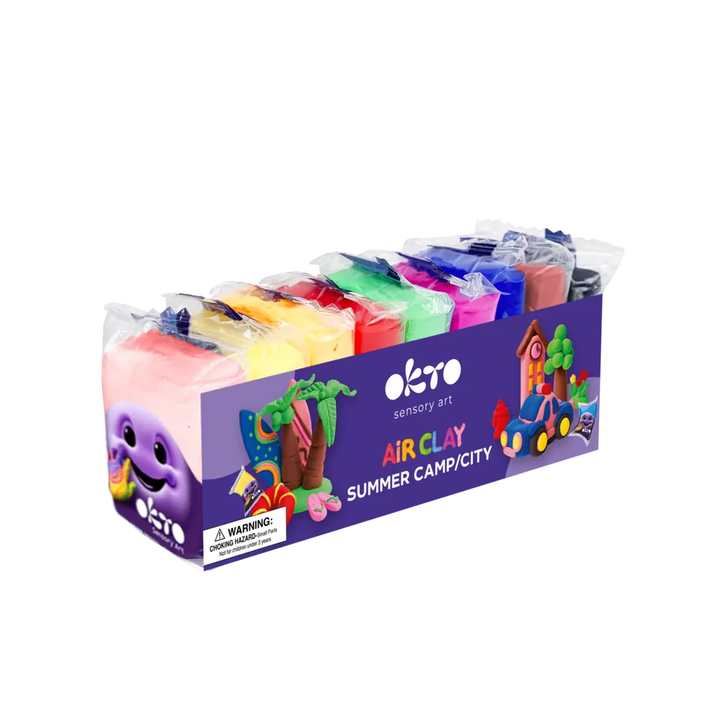 DUŻY Zestaw kreatywny 3D Modelina Masa Plastyczna 2w1 PROJEKTY dla dzieci 11x9 KOLORÓW