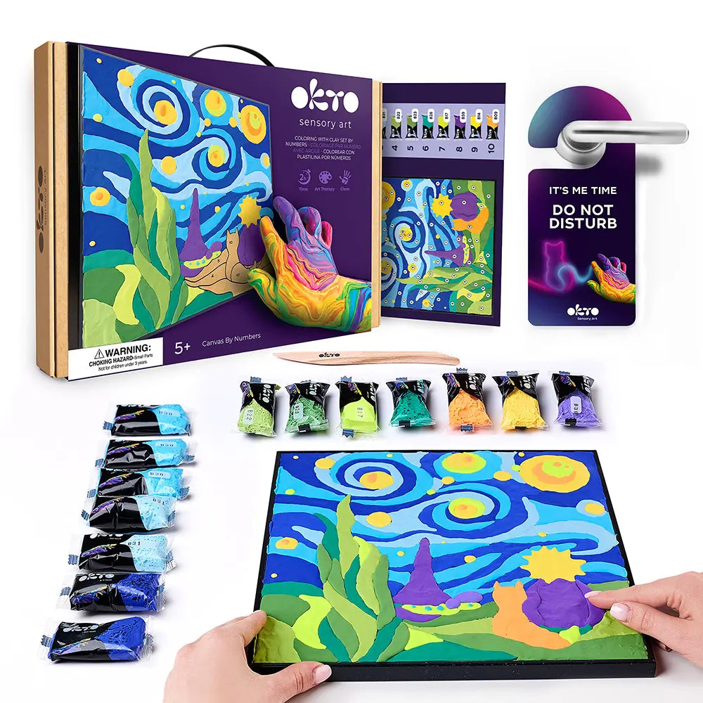 Zestaw kreatywny 3D Malowanie i Modelowanie Masą plastyczną Ciastolina MAŁY KSIĄŻĘ NOCĄ