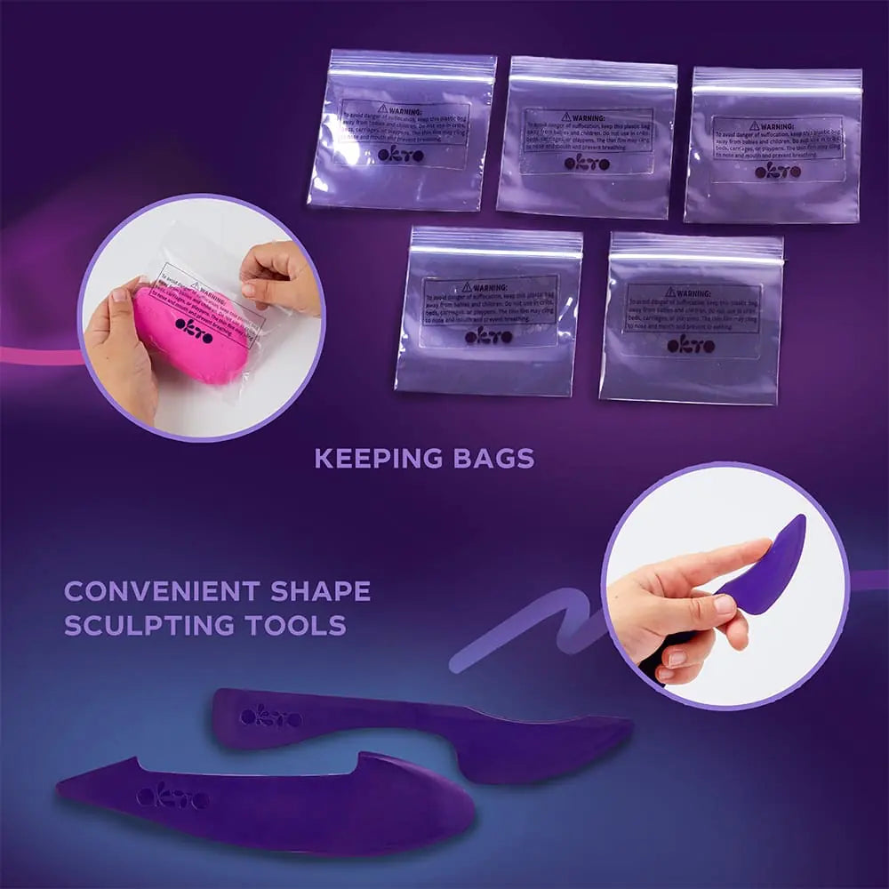 Zestaw kreatywny 3D Modelowanie Masą plastyczną Ciastolina Glina Figurki 24 KOLORY