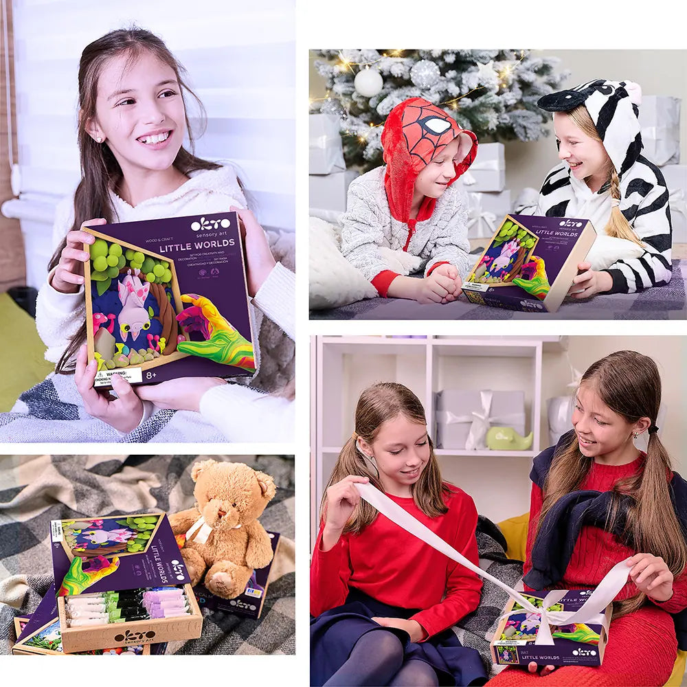 Zestaw kreatywny 3D Modelowanie Masą plastyczną Ciastolina MAŁE ŚWIATY - NIETOPERZ