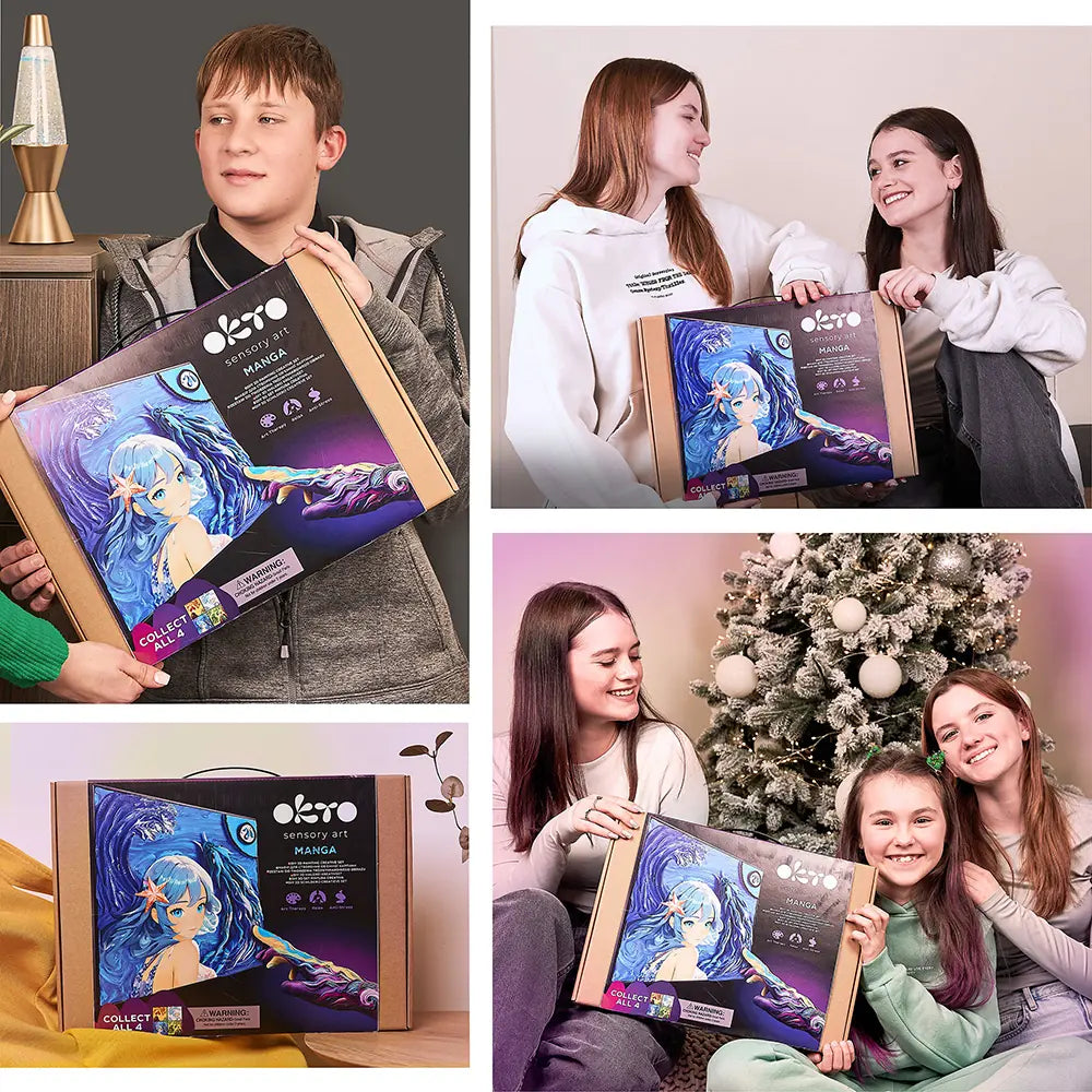 Zestaw kreatywny 3D Malowanie i Modelowanie Masą plastyczną Ciastolina ”MANGA” WODA