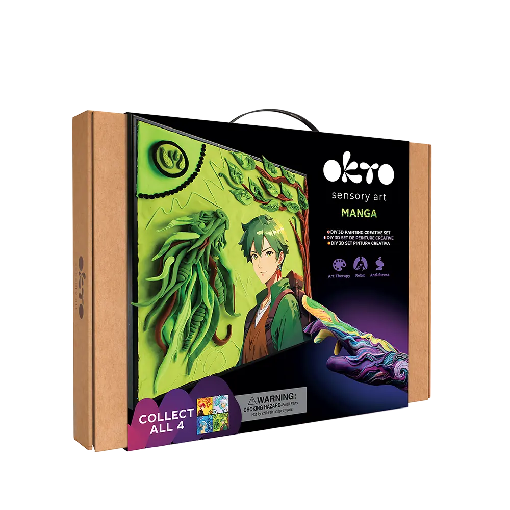 Zestaw kreatywny 3D Malowanie i Modelowanie Masą plastyczną Ciastolina ”MANGA” ZIEMIA