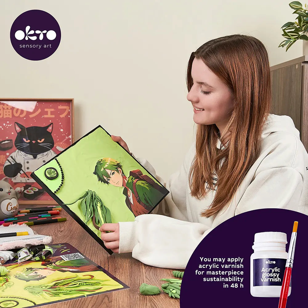 Zestaw kreatywny 3D Malowanie i Modelowanie Masą plastyczną Ciastolina ”MANGA” ZIEMIA
