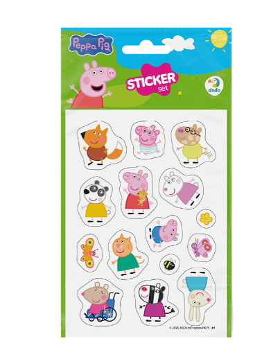 Zestaw naklejek Świnka Peppa „Przyjaciele Peppy”