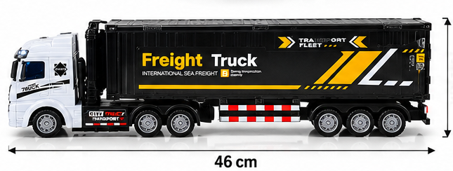 Ciężarówka Sterowana Radiowo – TIR RC z pilotem, światłami i akumulatorem 4+ dla dziecka