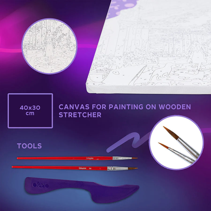 Zestaw kreatywny 3D Malowanie po numerach i Modelowanie Masą plastyczną Ciastolina CYTRYNOWY WEEKEND