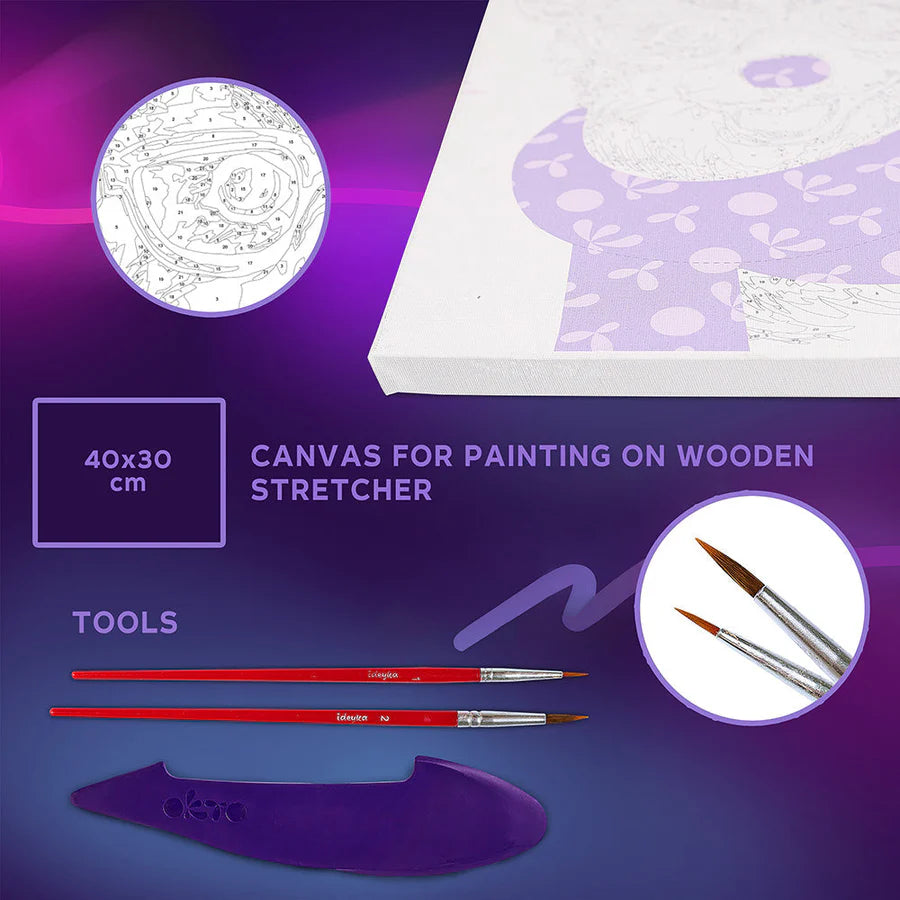 Zestaw kreatywny 3D Malowanie po numerach i Modelowanie Masą plastyczną Ciastolina PIES CORGI