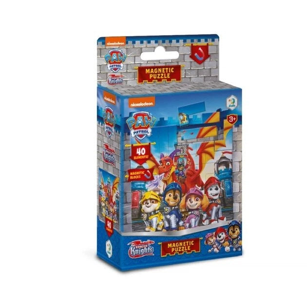 Puzzle magnetyczne Psi Patrol „Rycerze” 40 el.