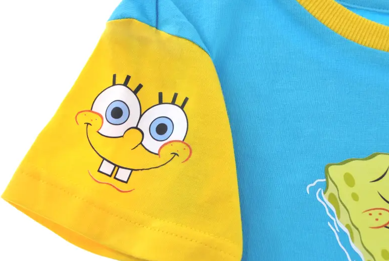 Koszulka dziecięca SpongeBob – niebieska z Gąbką Bobem, rozmiar 86/92