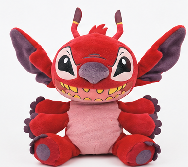 Beanie Babies Disney Leroy – maskotka pluszowa 15 cm, czerwony bohater Lilo i Stitch