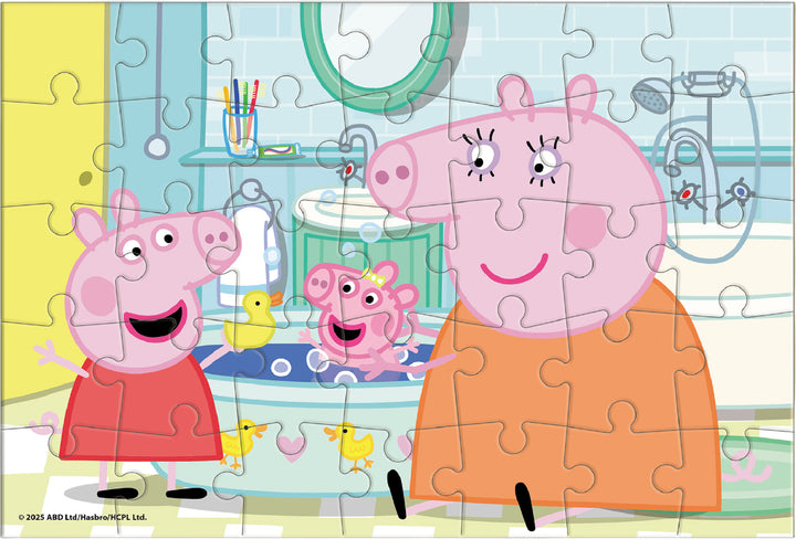 Mini puzzle Świnka Peppa „Kaczki w łazience”