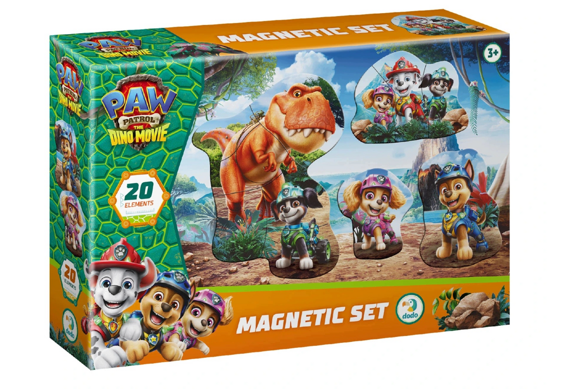 Zestaw magnetyczny Psi Patrol „Eksperci od dinozaurów”