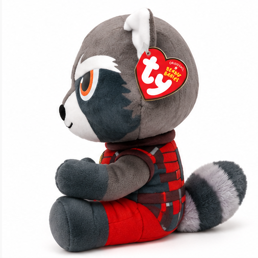 Beanie Babies Marvel Rocket Raccoon – maskotka pluszowa 15 cm dla dziecka