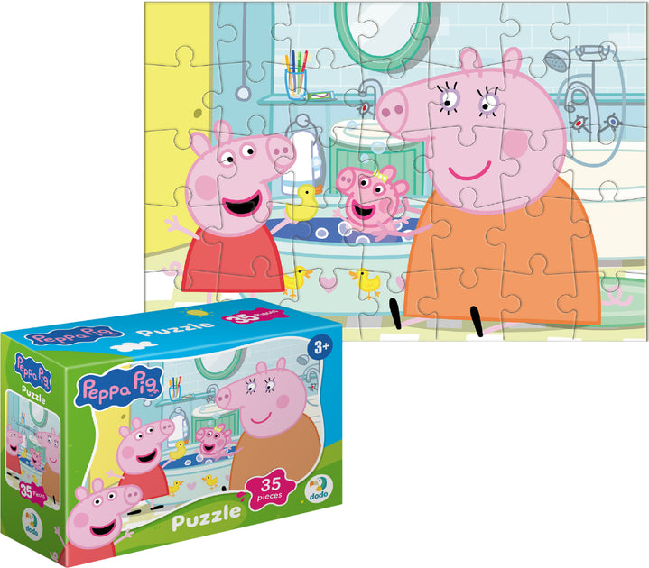Mini puzzle Świnka Peppa „Kaczki w łazience”