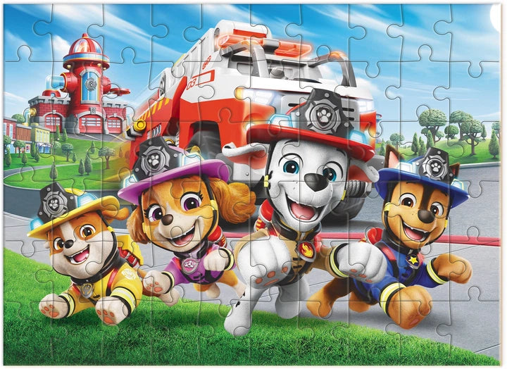 Puzzle Psi Patrol „Remiza strażacka w Zatoce Przygód” 60 el.