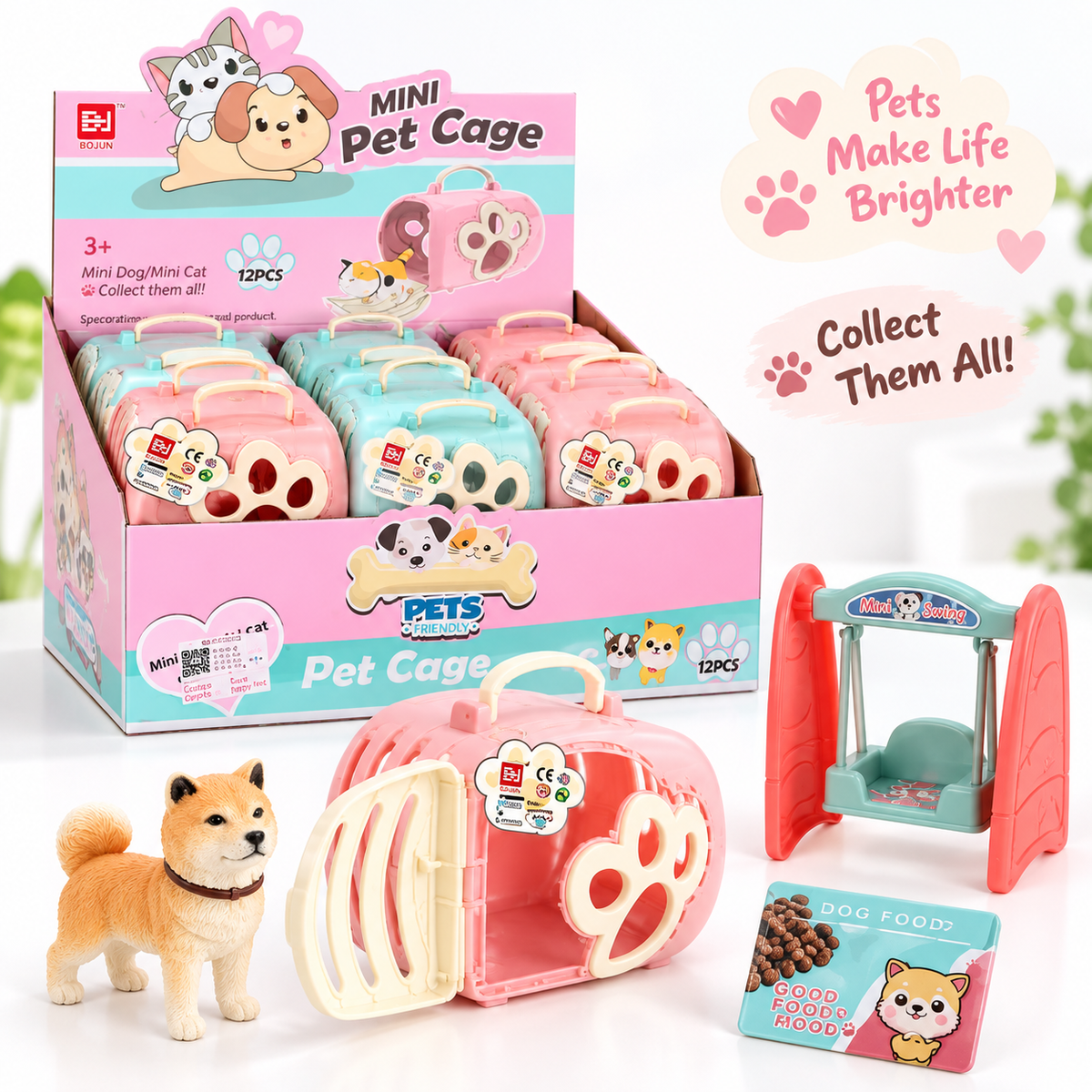 Pet Cage – mini transporter dla zwierząt 12 elementów dla dziecka