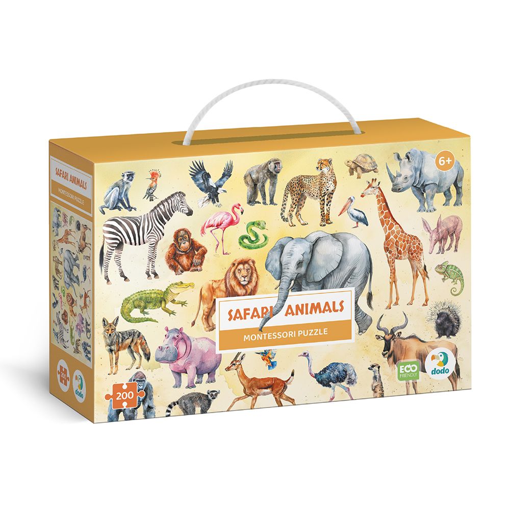 Puzzle Montessori „Zwierzęta leśne” 200 el.