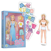 Gra magnetyczna „Ubierz Betty”