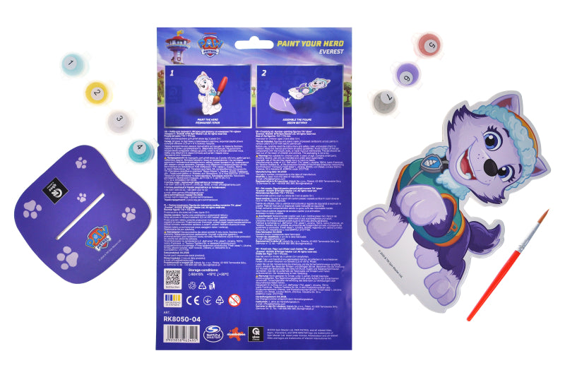 Zestaw do malowania po numerach Figurka Paw Patrol "Everest"