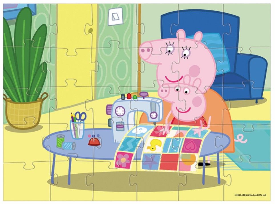 Puzzle Świnka Peppa „Kołderka dla dziecka” 30 el.