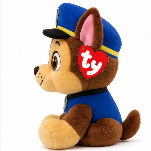 Beanie Babies Psi Patrol Chase – maskotka pluszowa 15 cm dla dziecka