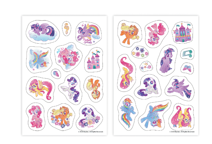 Zestaw naklejek My Little Pony „Migocz i błyszcz”