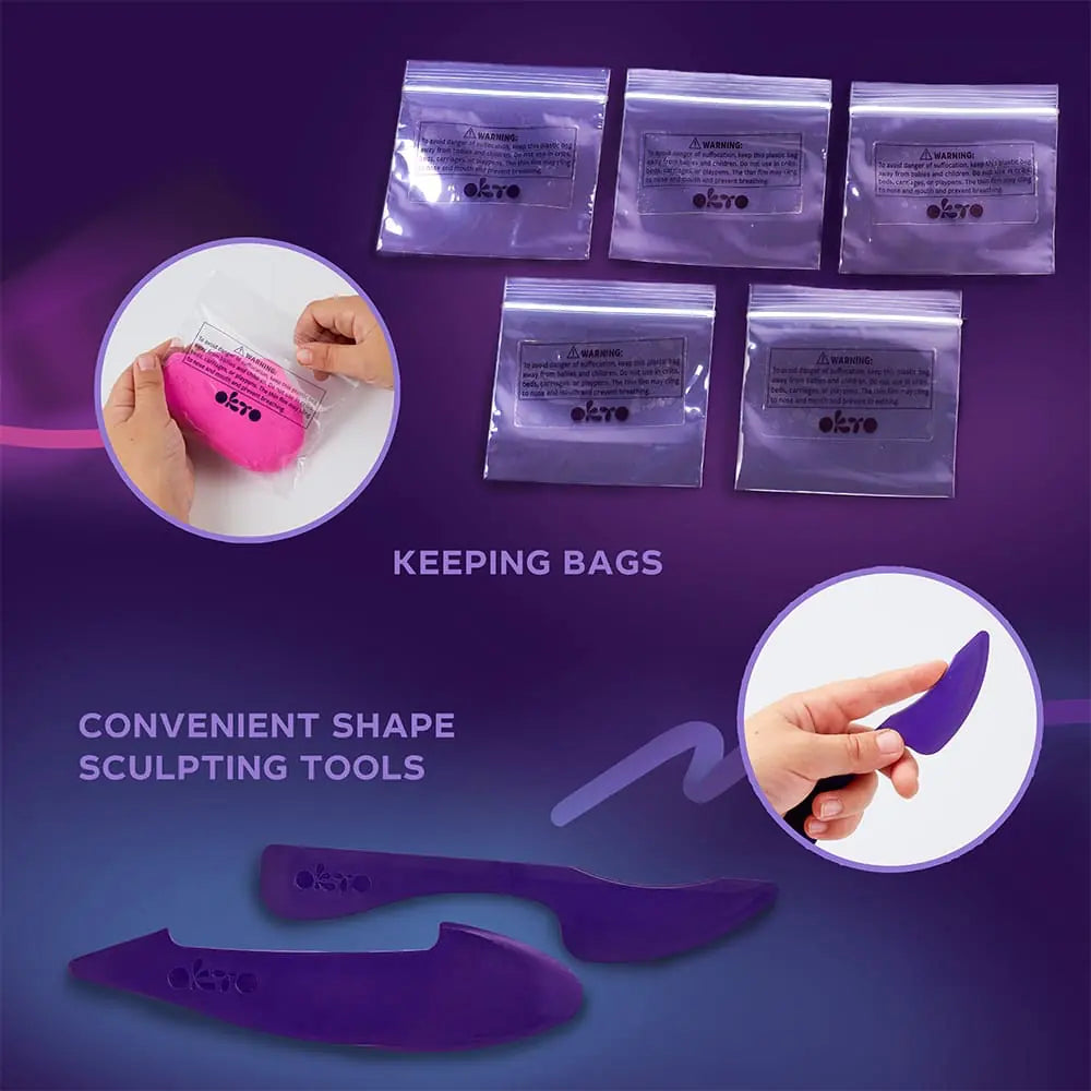 Zestaw kreatywny 3D Modelowanie Masą plastyczną Ciastolina Glina Figurki 24 KOLORY