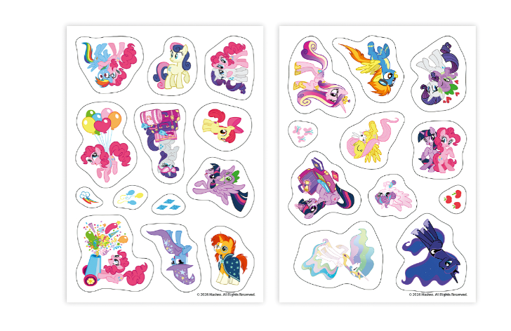 Zestaw naklejek My Little Pony „Kucykowi przyjaciele”