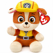 Beanie Babies Psi Patrol Rubble – maskotka pluszowa 15 cm, piesek budowniczy dla dziecka