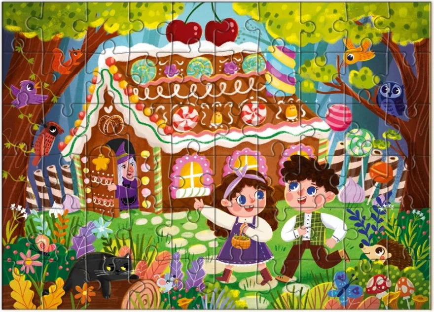 Puzzle „Jaś i Małgosia” 60 el.