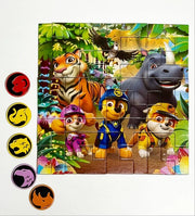 Puzzle magnetyczne Psi Patrol „Dżungla” 40 el.