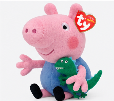Beanie Babies Świnka Peppa George – maskotka pluszowa 15 cm dla dziecka