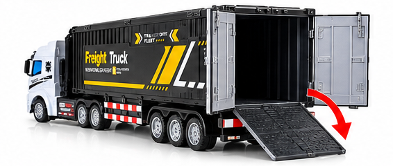 Ciężarówka Sterowana Radiowo – TIR RC z pilotem, światłami i akumulatorem 4+ dla dziecka