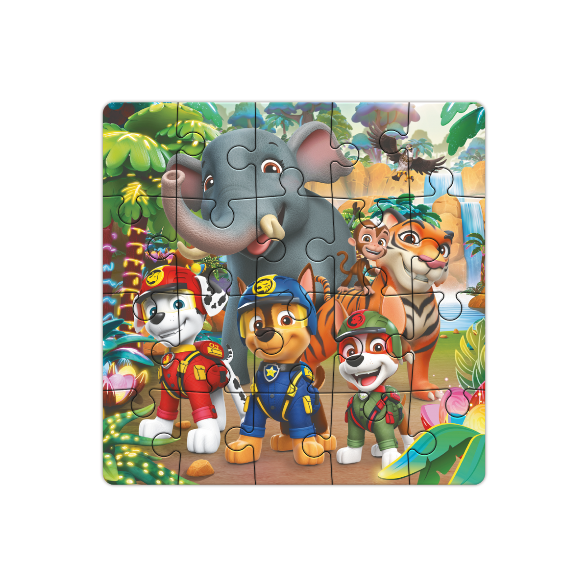 Puzzle magnetyczne Psi Patrol „Łapy dżungli”
