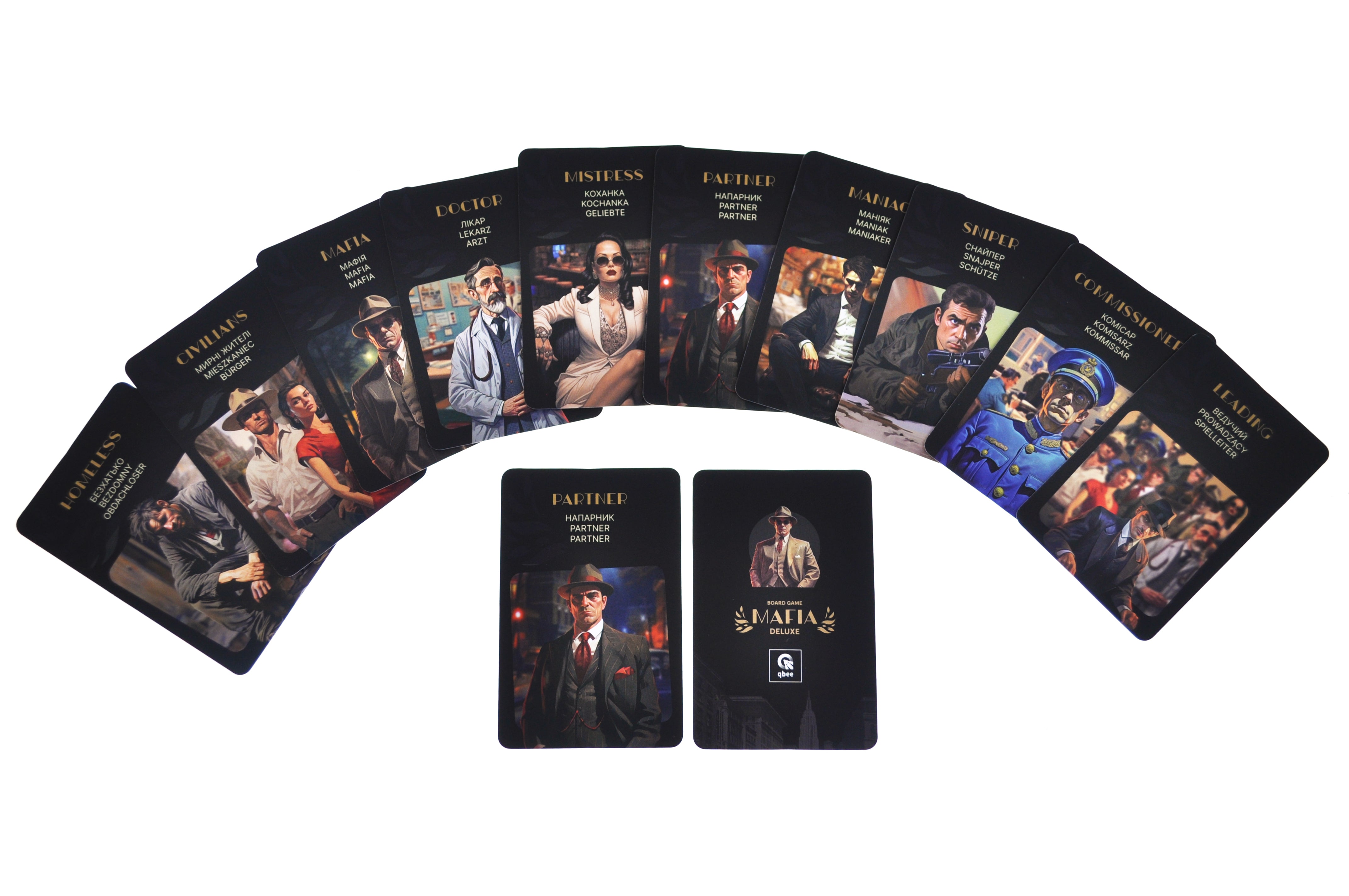 Gra imprezowa dedukcyjna z klepsydrą dla 4–30 graczy MAFIA DELUXE