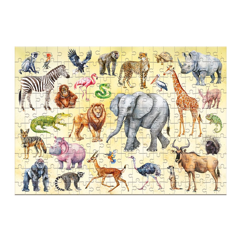 Puzzle Montessori „Zwierzęta leśne” 200 el.