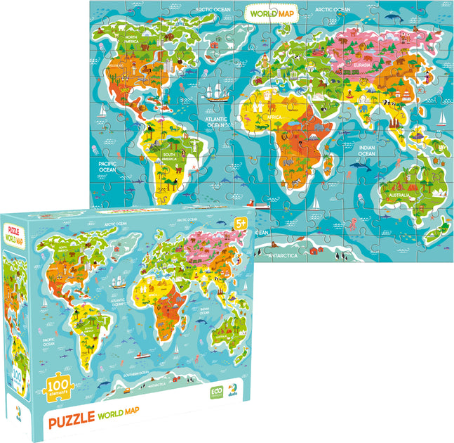 Puzzle „Mapa świata”