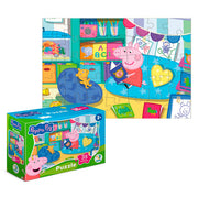 Mini puzzle Świnka Peppa „Bajki dla misia”