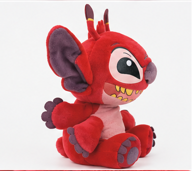 Beanie Babies Disney Leroy – maskotka pluszowa 15 cm, czerwony bohater Lilo i Stitch