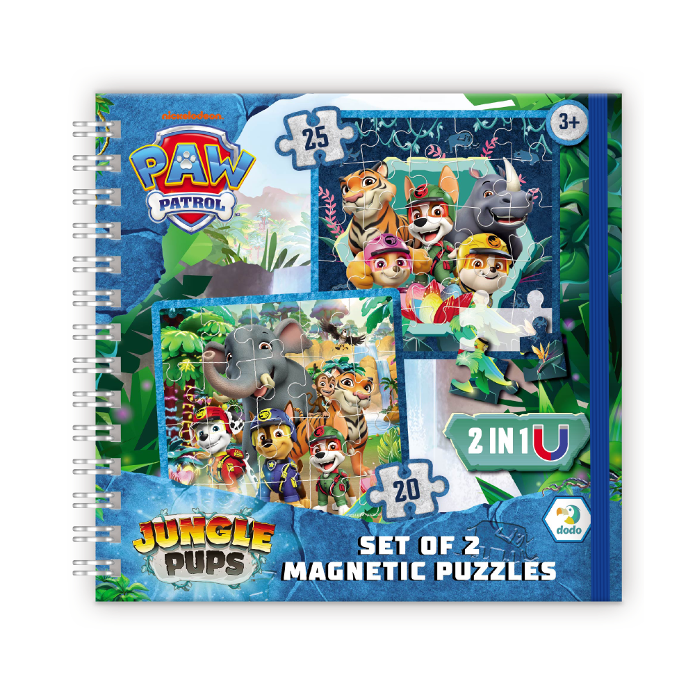 Puzzle magnetyczne Psi Patrol „Łapy dżungli”