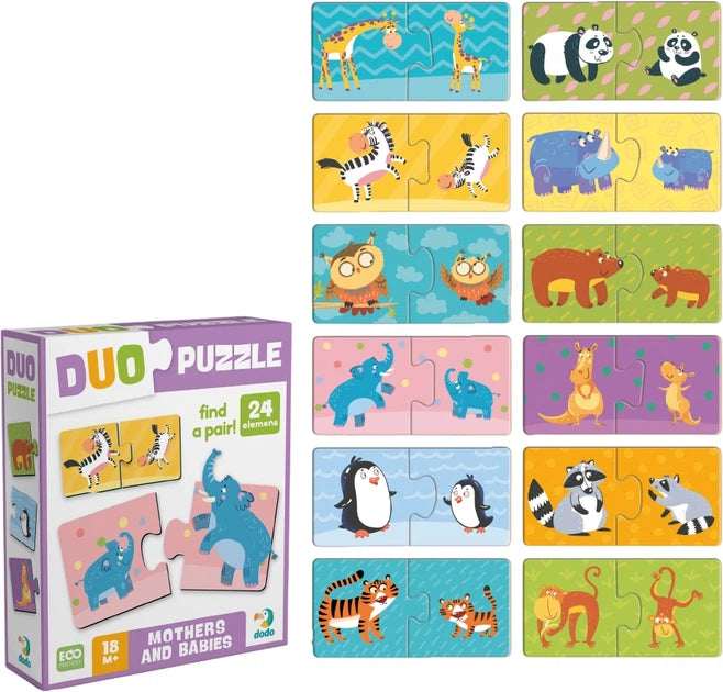 Puzzle DUO „Mamy i maluchy”