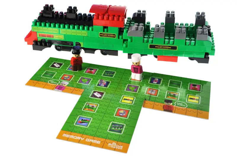 Klocki Konstrukcyjne QB300-202 „Block&Steps: Kolejowy Ekspres”