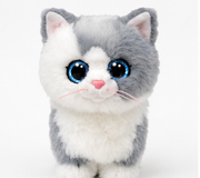 Beanie Boos Furley – maskotka pluszowa szary kotek 15 cm dla dziecka