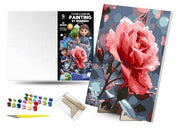QB900-058 Set for painting by numbers "Rose on a r